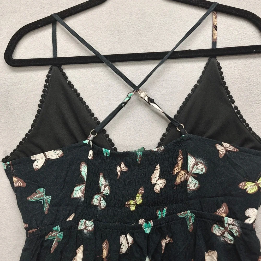 Wild Fable Butterfly Babydoll Dress Womens M Strappy Back 90s Y2K Whimsigoth